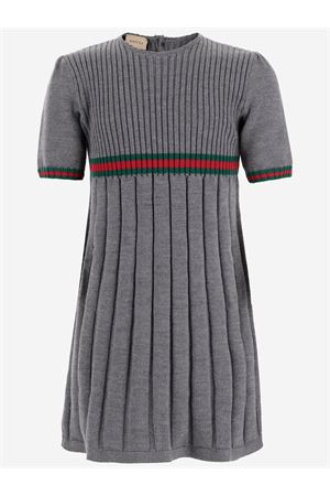 grey wool dress GUCCI KIDS | 787050XKD511127